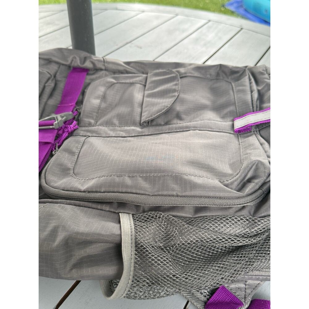 Outdoor Products Traverse Backpack Gray Unisex Book Bag Travel Hiking School - Picture 9 of 12